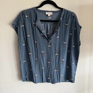 Floral Short Sleeve Blouse